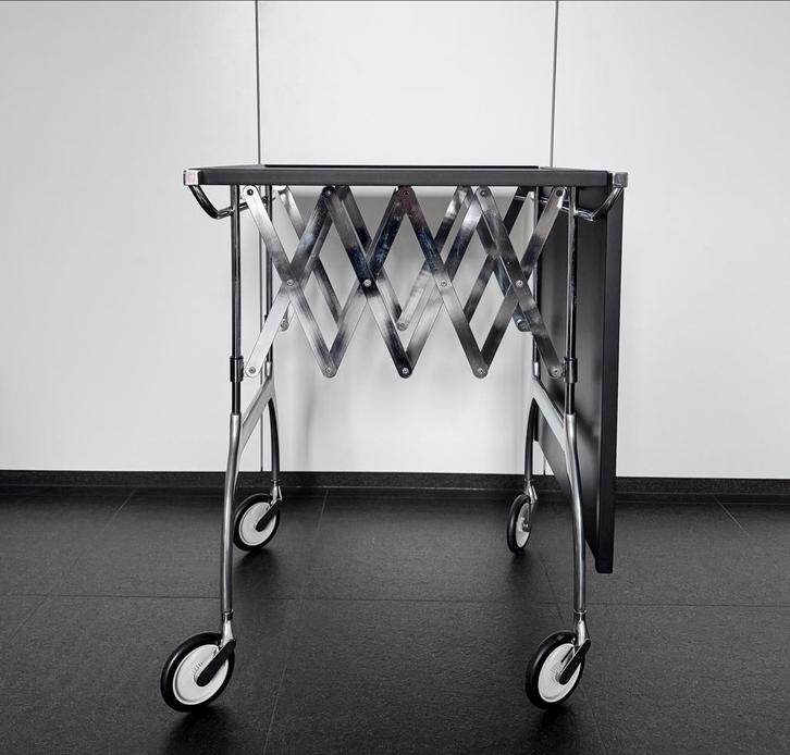 Kartell Battista Serveerwagen - Antonio Citterio, Huis en Inrichting, Tafels | Sidetables, Gebruikt, 50 tot 75 cm, 50 tot 100 cm