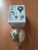 LAMP LED 6W chroom craquele 125 MM E27 22K, Ophalen of Verzenden, Nieuw, Glas, Minder dan 50 cm