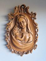 Houten Madonna met Kind Wanddecoratie, Ophalen of Verzenden