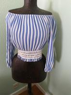 Blouse blauw/wit, Ophalen of Verzenden, Nieuw, Maat 38/40 (M), Blauw