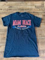 Blauw herenshirt maat S met Miami Beach print, Point sportswear, Ophalen of Verzenden, Zo goed als nieuw, Maat 48/50 (M)