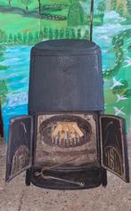 Houtkachel Gietijzer + Koperen Accessoires, Huis en Inrichting, Kachels, Ophalen, Gebruikt, Houtkachel, Vrijstaand