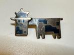 Koe broche van Sterling Zilver, Ophalen, 4 tot 7 cm, Gebruikt, Zilver