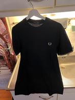 Blauw met groene Fred Perry T-Shirt met dikke stof te koop!, Maat 46 (S) of kleiner, Blauw, Ophalen of Verzenden, Zo goed als nieuw