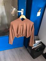 Bruine crop hoodie mood, Maat 38/40 (M), Bruin, Divon, Ophalen of Verzenden