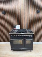 Luxe Antraciet Boretti Fornuis 90 cm breed (Gratis bezorgen), 5258sh, Ophalen of Verzenden, Zo goed als nieuw, Energieklasse A of zuiniger