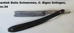 antiek Duits scheermes / klapmes, Eigen Solingen nr. 34, Ophalen of Verzenden, Gebruikt