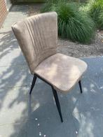 6 Eetkamerstoelen, Huis en Inrichting, Stoelen, Ophalen, Gebruikt, Bruin, Stof