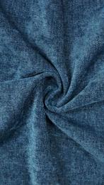 Meubelstof chenille velours blauw, Ophalen of Verzenden, Nieuw, Blauw