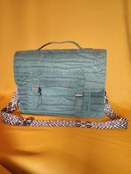 Turquoise Schoudertas met Structuur, Ophalen, Blauw, Handtas