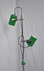 Prachtige Anvia vintage vloerlamp staande lamp 2 spots groen, Huis en Inrichting, Lampen | Vloerlampen, Metaal, Vintage - Design - 70ties - Mid Century - dubbele spots -Groen