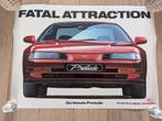 Jaren 90, Honda Prelude fatal attraction poster, Rechthoekig Liggend, Ophalen of Verzenden, Zo goed als nieuw, A1 t/m A3