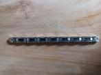 Mooie herenarmband edelstaal, Ophalen of Verzenden, Zo goed als nieuw, Zilver, Staal