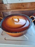 ijzeren pan, oranje, groot, vintage, Ophalen of Verzenden