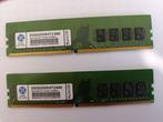 2x 8gb ddr4 pc4 2400mhz pc geheugen, DDR4, 8 GB, Ophalen of Verzenden, Zo goed als nieuw