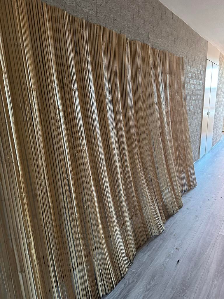 Gespleten bamboemat 310x200 cm, Ophalen of Verzenden, Nieuw, Hout, Tuinhek