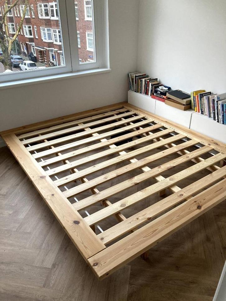 Karup Design “Japan” Futon Bed, Huis en Inrichting, Slaapkamer | Bedden, Zo goed als nieuw, Tweepersoons, 160 cm, 200 cm, Hout