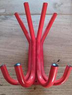 Vintage metalen rode wandkapstok, Huis en Inrichting, Woonaccessoires | Kapstokken, Wandkapstok, Ophalen of Verzenden, Zo goed als nieuw