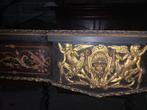 Antieke napoleon boulle marquetry tafel rond 1860, Antiek en Kunst, Ophalen