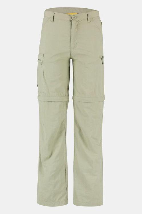 Ayacucho Zip-Off Outdoor Broek Junior M/V – Maat 164 – Khaki, Sport en Fitness, Bergsport en Wandelen, Zo goed als nieuw, Kleding