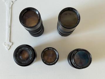 Vivitar Zoom lens set, 5 stuks! moet weg ivm verhuizing beschikbaar voor biedingen
