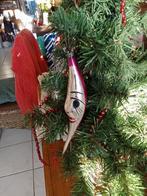 oude kerstbal dun glas van roze maan, Diversen, Kerst, Ophalen of Verzenden, Gebruikt