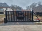 Lamellen schuifpoort 4x2 incl fundatie,motor en montage, Ophalen, Schuifpoort, Nieuw, 200 cm of meer