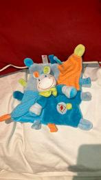 Nicotoy koe giraf giraffe blauw knuffeldoekje, Kinderen en Baby's, Speelgoed | Knuffels en Pluche, Ophalen of Verzenden, Gebruikt