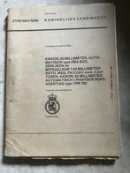 handleiding / manual Oerlikon kanon en MAG YPR 765 NL leger, Verzamelen, Ophalen of Verzenden, Landmacht, Nederland, Boek of Tijdschrift
