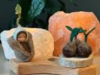 Wortelkindje met kiembolletjes op steker lente grimms ring, Ophalen of Verzenden, Nieuw, Figuurtje(s), Wolvilt