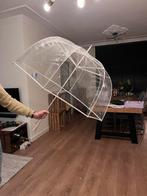 Transparante Koepel Paraplu, Sieraden, Tassen en Uiterlijk, Paraplu's, Ophalen, Transparant, Zo goed als nieuw, Wit
