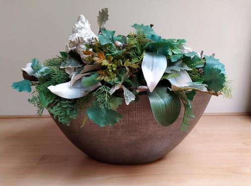 z.g.a.n. mooi kunst bloemstuk in pot, Huis en Inrichting, Woonaccessoires | Kunstplanten en Kunstbloemen, Zo goed als nieuw, Binnen