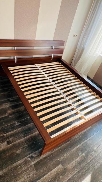 Houten bed 160x200 met lattenbodem - Prima staat! beschikbaar voor biedingen