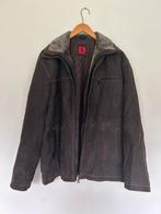 J.E.F.F. Leren Winterjas - Donkerbruin - XL, Ophalen of Verzenden, Zo goed als nieuw, Maat 56/58 (XL), Bruin