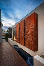 Cortenstaal schutting en wall art op maat