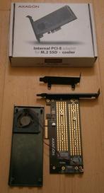 PCI-E to NVMe M.2 SSD & SATA SSD Adapter (ZONDER SSD), Computers en Software, Harde schijven, Ophalen, Intern, Zo goed als nieuw