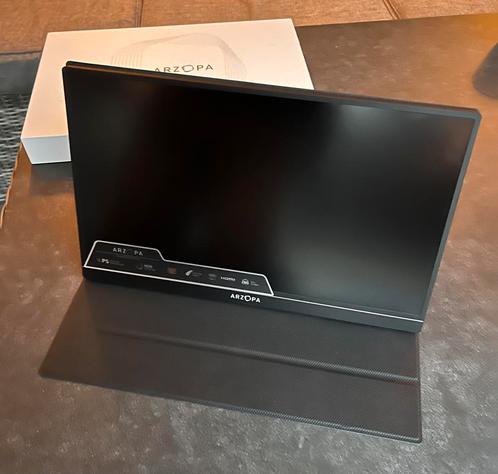 Arzopa 15.6 inch portable monitor nieuw, Computers en Software, Monitoren, Nieuw, 60 Hz of minder, HDMI, USB-C, Gaming, Ingebouwde speakers