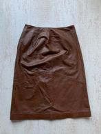 Vintage Rok Leatherlook van Hennis maat S / M, Kleding | Dames, Maat 38/40 (M), Zwart, Hennis, Ophalen of Verzenden