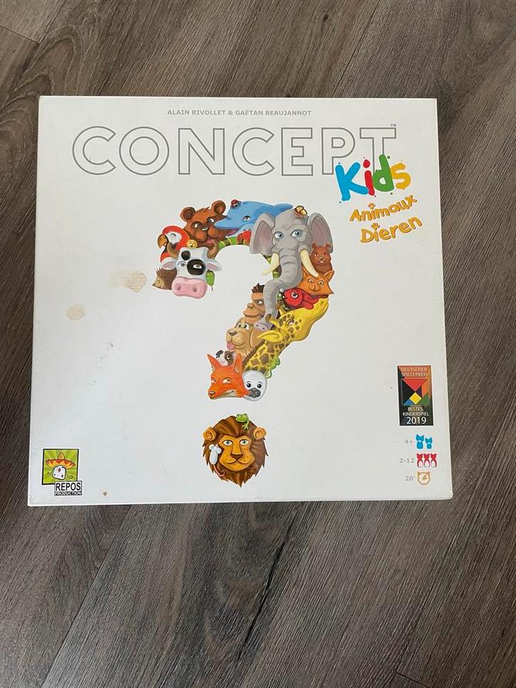 Concept Kids - Dierenraadspel voor Kinderen, Hobby en Vrije tijd, Gezelschapsspellen | Bordspellen, Zo goed als nieuw, Een of twee spelers