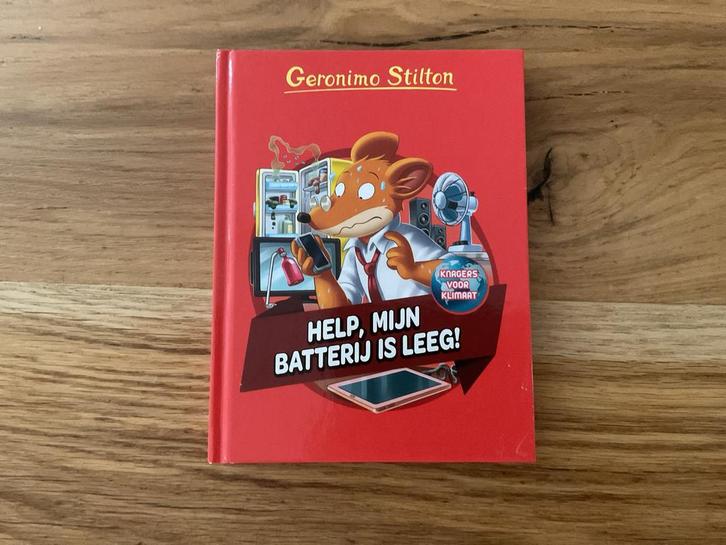 Geronimo Stilton - Help, mijn batterij is leeg!, Boeken, Kinderboeken | Jeugd | onder 10 jaar, Zo goed als nieuw, Fictie algemeen