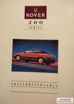 Handboek Rover 200 serie 214Si16V, 214SLi16V 214GSi16V AKM63, Ophalen of Verzenden
