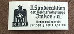 Duits papieren embleem WW2, Ophalen of Verzenden, Landmacht, Duitsland, Embleem of Badge