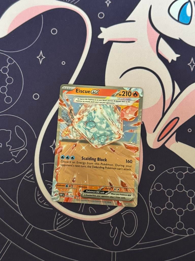 Pokémon kaarten Eiscue EX #42, Ophalen of Verzenden, Zo goed als nieuw, Losse kaart