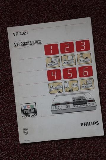 Folder Philips VR 2021 / VR2022 € 15,00