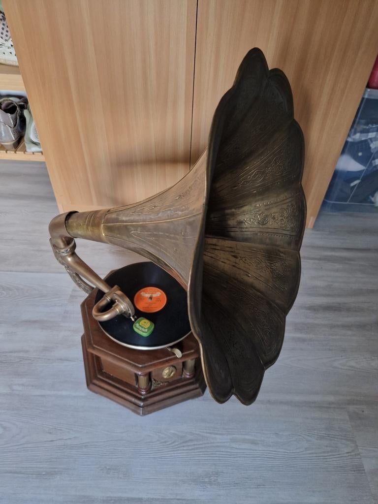 Grammofoon His Masters Voice(inclusief 20 grammafoonplaten!), Ophalen