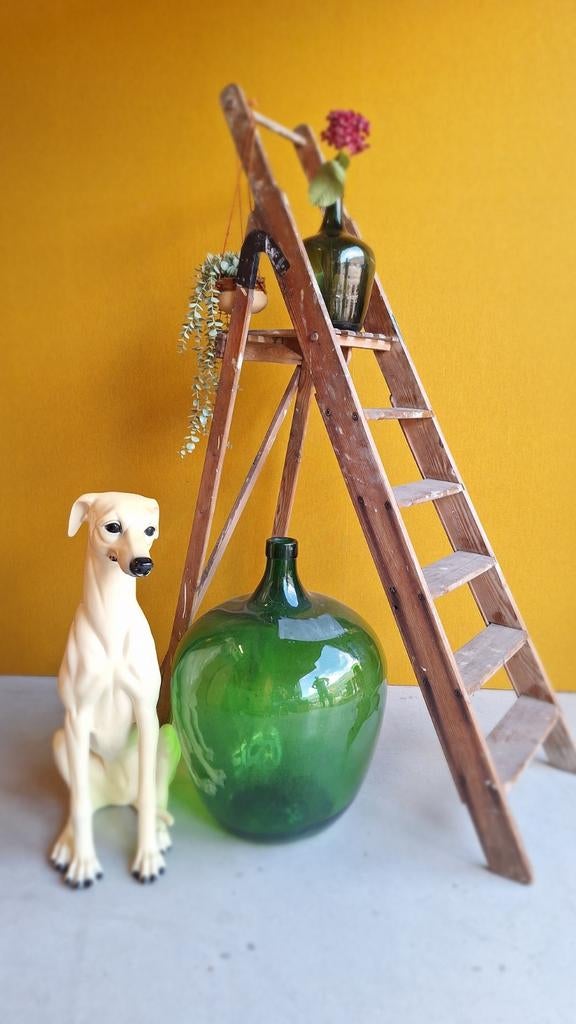 Brocante schilderstrap, trap, trapje, etagère, Ophalen, Gebruikt, Vintage, Nvt