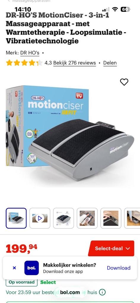 Trilplaat voeten - Motion Ciser, Ophalen, Zo goed als nieuw, Apparaat