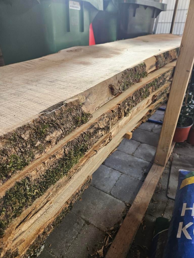 Essen boomstamdelen / boomstamplanken 5cm dik, Ophalen, 250 cm of meer, Balken