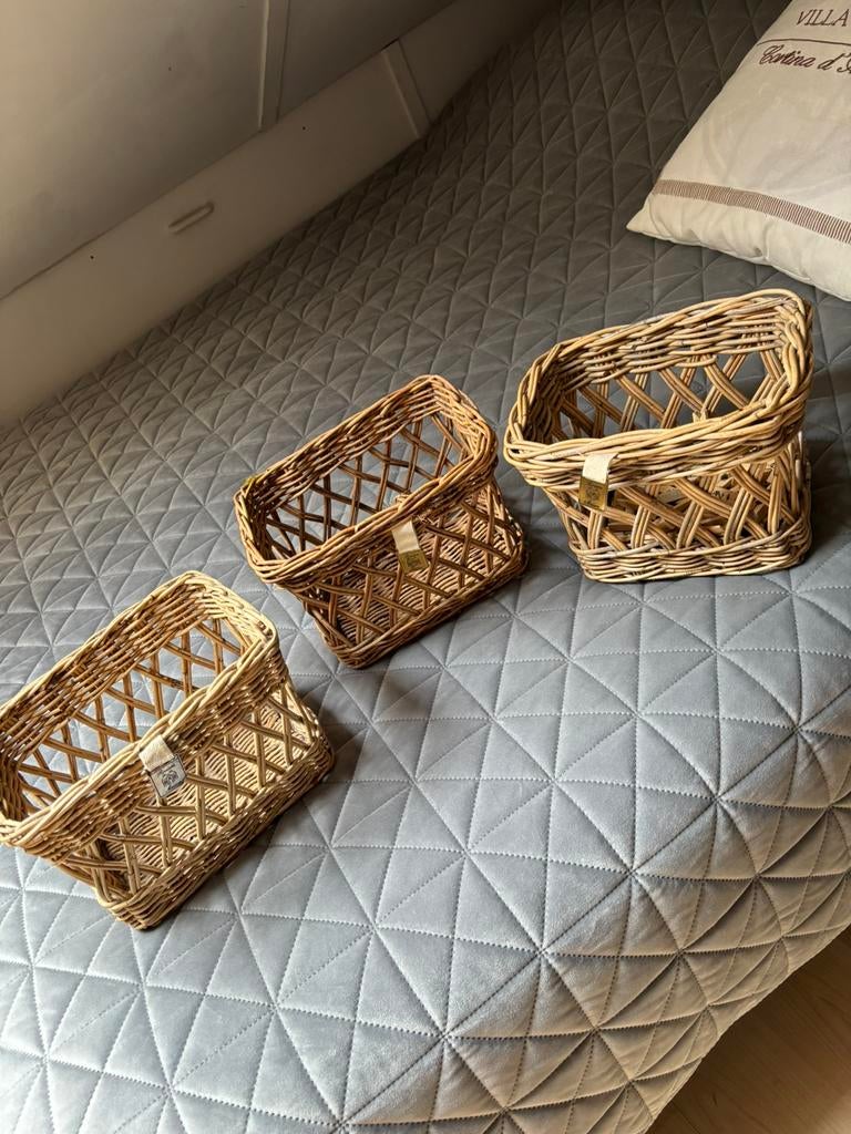 Riviera maison mandjes, Ophalen of Verzenden, Zo goed als nieuw, Rechthoekig, Riet