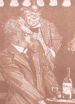 Spotprent over de pro-Engelse Telegraaf tijdens Eerste Werel, Ophalen